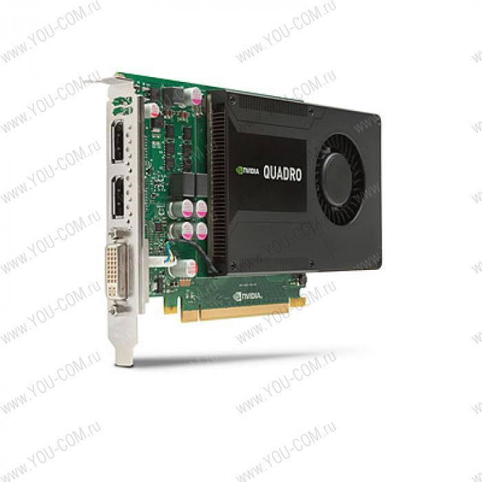Graphics Card NVIDIA Quadro K2000 2GB, 1xDual link DVI-I, 2хDisplayPort(1xDisplayPort-> DVI Adapter) PCI-E x16 (Z220 CMT, Z420, Z620, Z820)