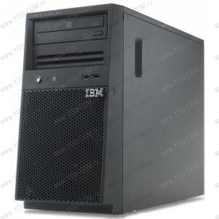 IBM x3100 M4 Tower (4U), Xeon 4C E3-1230v2 (69W/3.3GHz/1600MHz/8MB), 1x4GB, noHDD SS 3.5" SATA (up4), SR C100 (RAID 0/1/10), DVD-ROM, 2xGbE, 350W Fixed PS, no pow.cord