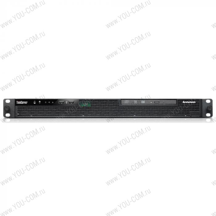 ThinkServer RS140 i3-4130 Rack(1U)/2C 3.4GHz(3Mb)/1x4GbUDIMM_1600/Raid 100(0/1/10/5)/noHDD(2)LFF/DVDRW/ISM/2x1GbEthernet/PS300W(NHP)/1/1