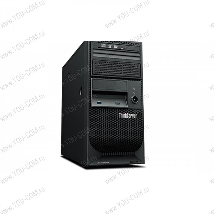 ThinkServer TS140 E3-1225v3 NHP Tower(4U)/Xeon4C 3.2GHz(8Mb)/1x4GbUD(1600)/RAID100 SATA/5/1+0/1/0)/2x1Tb7.2kHDD(4up)LFF/DVDRW/IAMT9/1x1GbEth/1x280W(NHP), 1/1