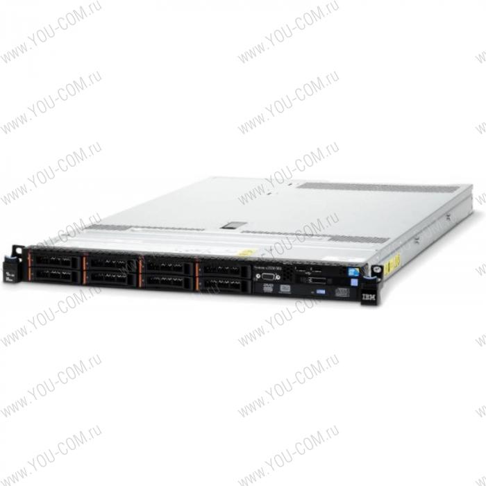 IBM ExpSel x3550 M4 Rack 1U, 1xXeon E5-2630v2 6C (2.6GHz/15M/1600MHz/80W), 1x16GB, 1.35V 1600MHz RDIMM), noHDD 2.5" HS SAS/SATA(up8), M5110 (512MB flash,raid 0/1/10/5/50), DVDRW, 4xGbE, 1x550W HS PSU