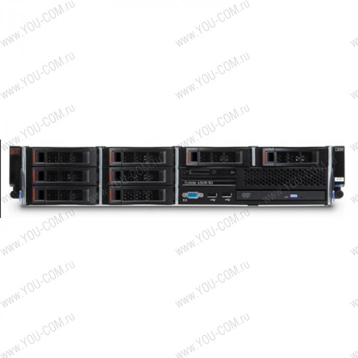 IBM Express x3630M4  Rack 2U,1xXeon E5-2407v2 4C (2.4GHz/10M/1333MHz/80W), 1x8GB 1.35V 1600MHz RDIMM, noHDD 3.5" HS SAS/SATA(up8), M5110(no cache, raid 0/1/10), Multiburner, 2xGbE, 1x550W HS PSU (up2)