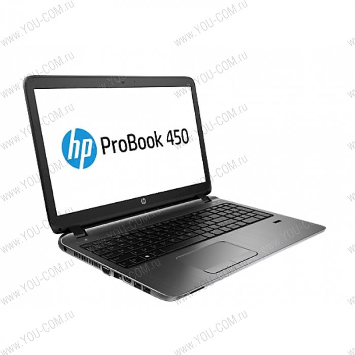 Ноутбук HP ProBook 450 Core i5-4210U 1.7GHz,15.6" HD LED AG Cam,4GB DDR3L(1),750GB 5.4krpm,DVDRW,ATI.R5 M255 2Gb,WiFi,BT,4C,FPR,2.4kg,1y,Dos+Сумка