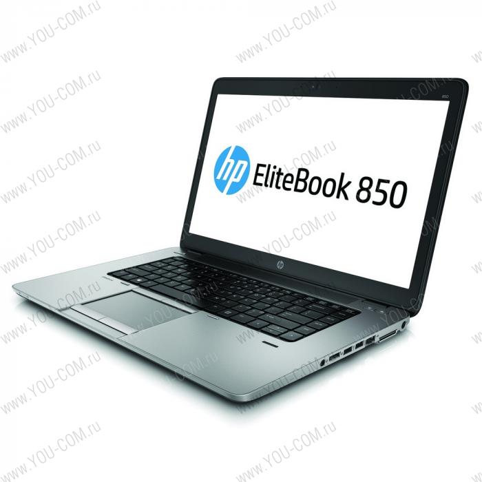 HP EliteBook 850 Core i5-4300U 1.9GHz,15.6" FHD LED AG Cam,4GB DDR3L(1),500GB 7.2krpm,ATI.HD8750M 1Gb,WiFi,BT 4.0,3CLL,FPR,1.8kg,3y,Win7Pro(64)