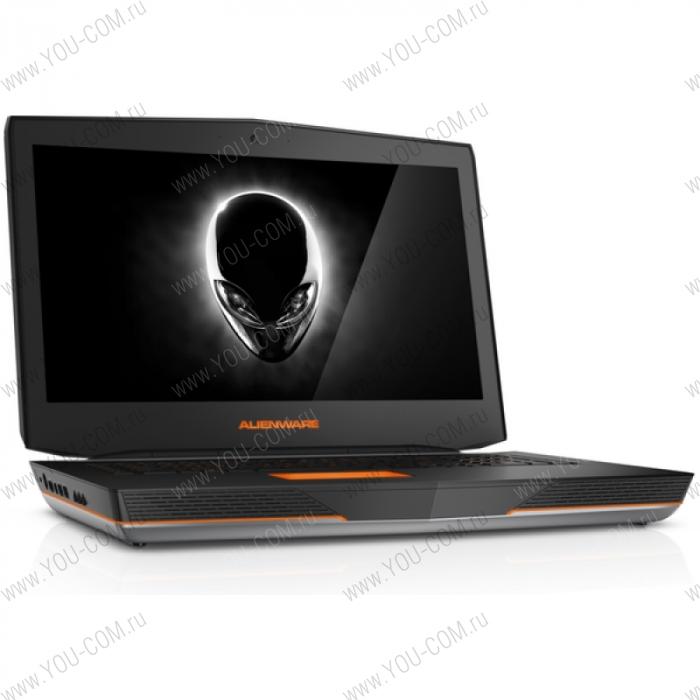 Ноутбук Alienware 18 Core i7-4710MQ 2.5GHz,18.4" Full HD LED Cam,16GB DDR3(4),256GB SSD Boot Drive+1TB,NV Dual GTX 860M 2Gb,DVDRW,WiFi,BT,8C,5.41kg,3y,Win 8.1,Silver