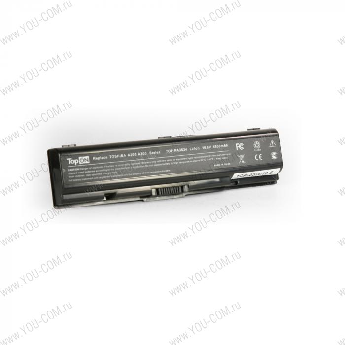 Аккумулятор для Toshiba Satellite A200 A210 A300 A500 L200 L300 L500 L550 M200 10.8V 4800mAh PN: PA3534U-1BAS PA3534U-1BRS PA3682U-1BRS PA3727U-1BRS