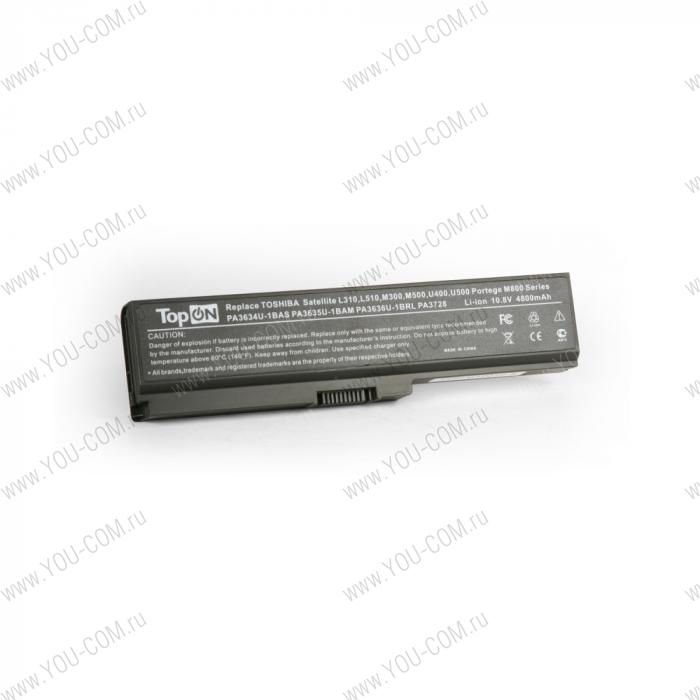 Аккумулятор для Toshiba Satellite L310 L510 M300 M500 U400 U500 A660 A665 L600 L630 L645 L655 L670 L730 L735 L750 L775 P755 P775 10.8V 4800mAh PA3817