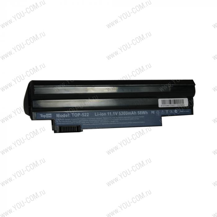 Аккумулятор для ACER Aspire One D255; D260; 522; 722; Happy Happy2 Gateway LT25 Series. 11.1V 5200mAh PN: AL10A31; AL10B31; AL10G31; LC.BTP00.128 LC.BTP00.129.