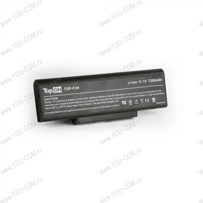 Аккумулятор для ASUS M51 F2 F3 F7 A9 Z53 X56 K73 Series, RoverBook УСИЛЕННЫЙ 11.1V 7200mAh PN: A32-F3 A33-F3 A32-Z94 A32-F2