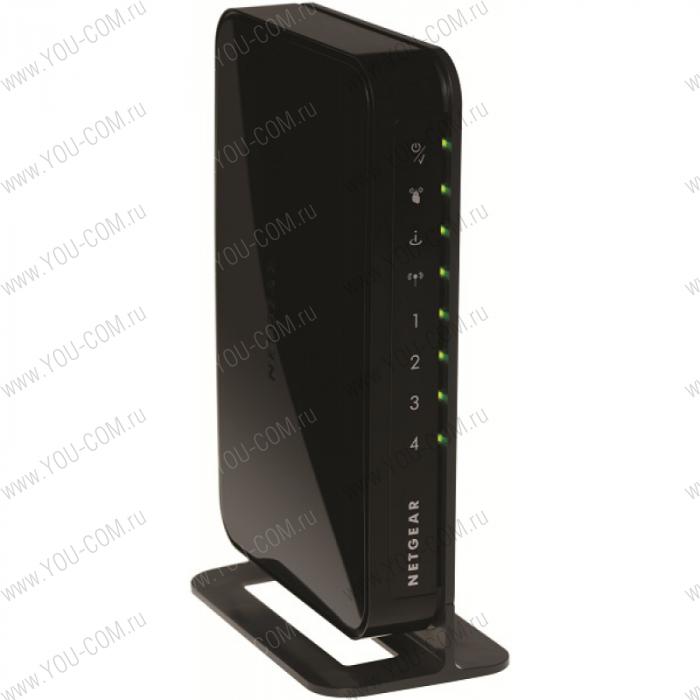 NETGEAR Wireless Router 802.11n 300 Mbps (1 WAN and 4 LAN 10/100 Mbps ports), supports IPTV