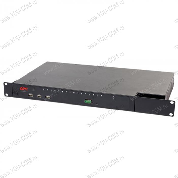 APC KVM 2G, Enterprise Digital/IP, 2 Remote Users, 1 Local User, 16 ports with Virtual Media