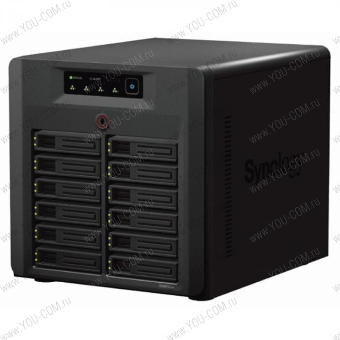 Synology DiskStation DS3612xs DC3,1GhzCPU/2Gb(up to 6)/RAID0,1,10,5,5+spare,6/up to 12hot plug HDDs SATA(3,5' or 2,5') (up to 36 with 2xDX1211)/2xUSB3.0,4xUSB2.0/2xInfiniband/4GigEth(2 x10Gb opt)/iSCSI
