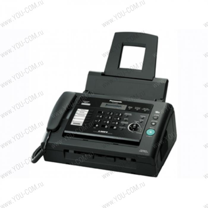 Panasonic Факс KX-FL423RUB (Черный) (AOH, Caller ID, лазерная печать, прием при отсутствии бумаги, ЕСМ, навигация, рассылка (3*20 адресатов))