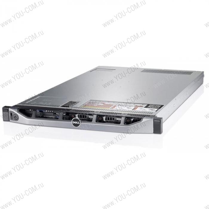 Сервер стоечный Dell PowerEdge R220 E3-1241v3 NHP Rack(1U)/4C 3.5GHz(8Mb)/ 1x4Gb UDIMM (1600)/H310 SATA/SAS/RAID/1/0/ noHDD up to 2 LFF NHP cable/noDVD/iDRAC7 Exp/2xGE/1xPS250W/Bezel/ Static Rails/no ARM/3YBWNBD