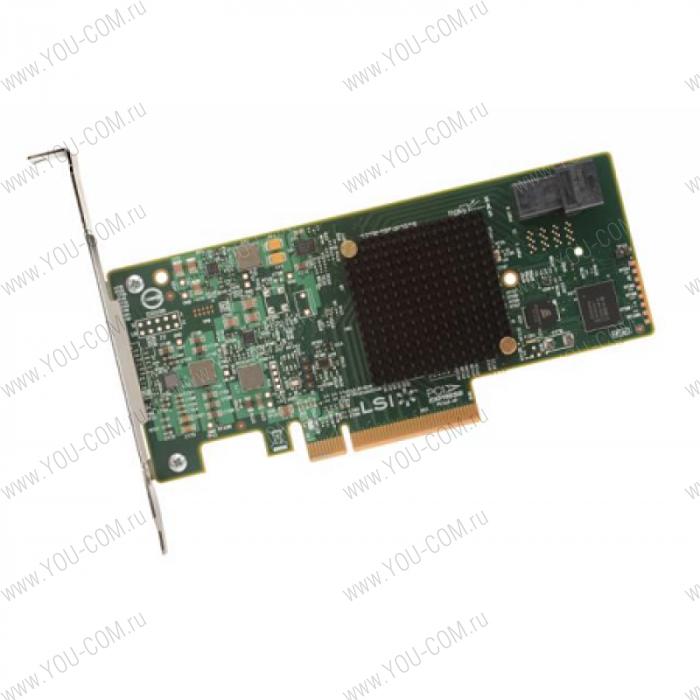 LSI MegaRAID SAS9341-4I (PCI-E 3.0 x8, LP) KIT SAS 12G, RAID 0,1,10,5, 4port (1*intSFF8643), Каб.#11586 в компл.