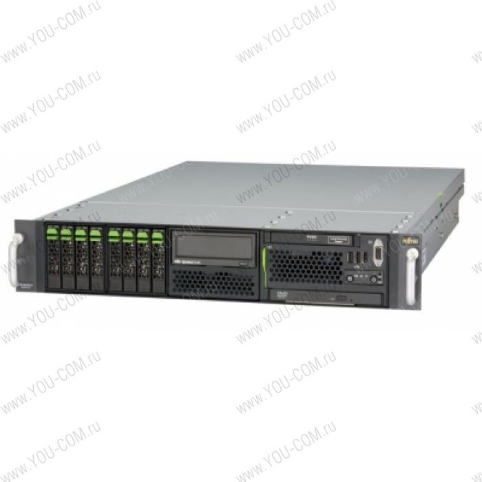 Сервер Fujitsu Siemens PRIMERGY RX300S5 E5520 (Стоечный 2U XeonQC 2.26GHz(4M)/1x4GbRD/SAS RAID 0,1,10,5,50,60,256M/no 3,5'HDD(6)/DVDRWnoFDD/iRMC2/2xGigEth)