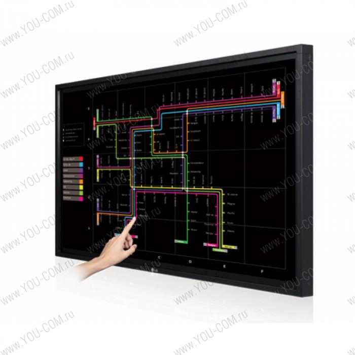 Интерактивная панель LG 42WT30 (ЖК дисплей, LCD, профессиональная, сенсорная, multi touch, 10 касаний, инфракрасный сенсор (IR), для презентаций, 42WT30MS-B)