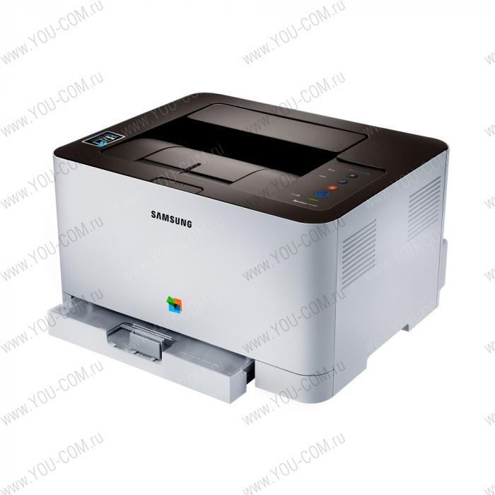 Samsung SL-C410W/XEV цветной лазерный принтер (A4, 18/4ppm, 2400x600, 32Mb, USB2.0, Wi-Fi (NFC))
