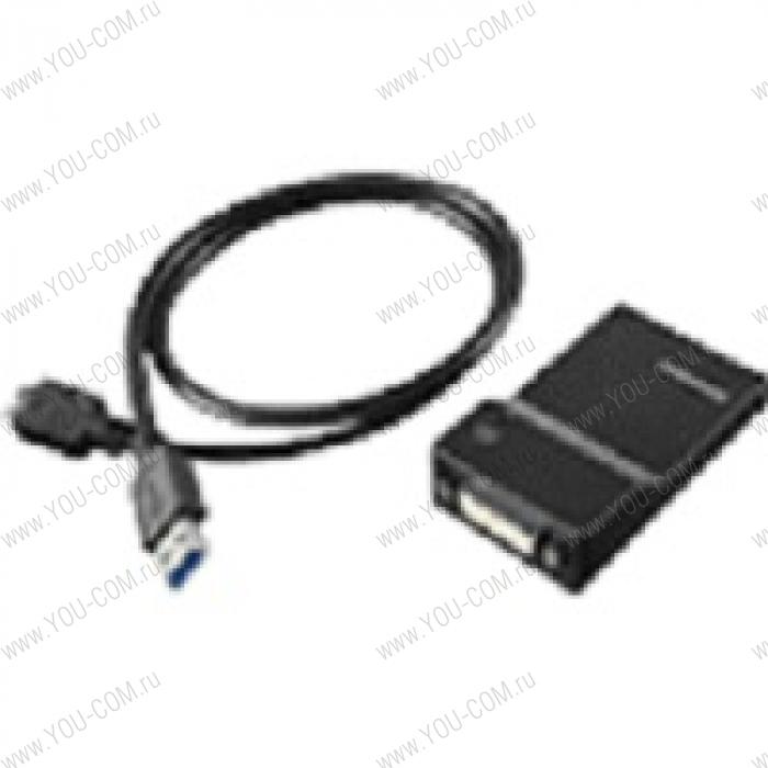 Lenovo USB 3.0 to DVI/VGI Monitor Adapter ( M to F, Supports FHD, Maximum Resolution up to 2048x1152 )