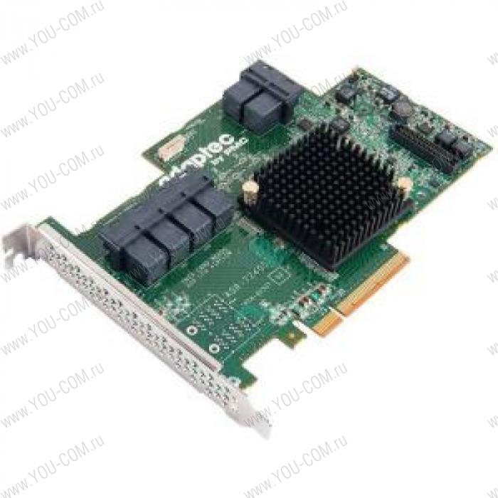 Adaptec ASR-72405 (PCI-E v3 x8) SGL SAS/SATAII, RAID..., 24port(int 6*SFF8643), 1Gb cache, Каб.отдельно