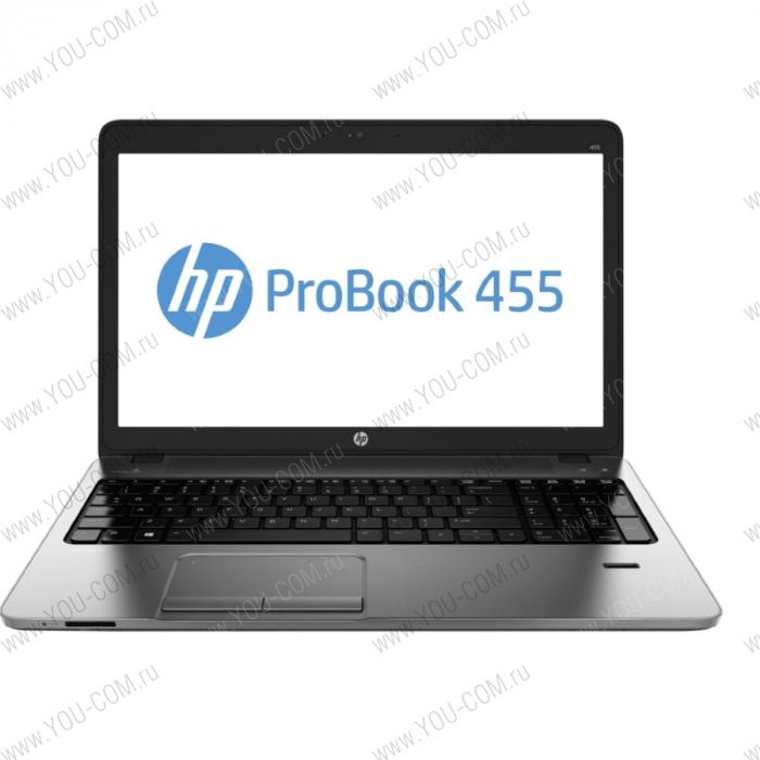 HP ProBook 455 A8-7100-1.8GHz,15.6" HD LED AG Cam,8GB DDR3L(1),750GB 5.4krpm,DVDRW,ATI.R5 M255DX 2Gb,WiFi,BT,4C,FPR,2.4kg,1y,Dos