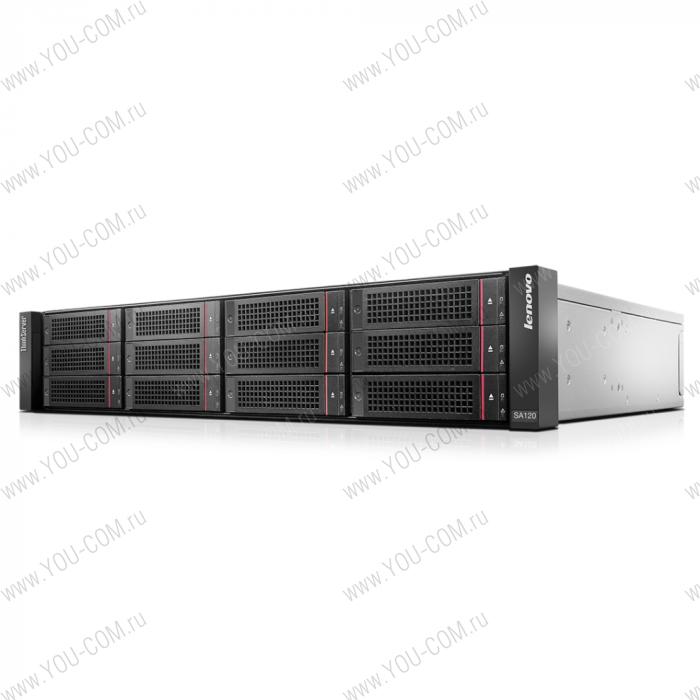 SA120 ThinkServer Disk Array (2U, up to 12xLFF SATA drivers, 4xSFF SSD, 1xI/O module, 1xRPS, 1x1 miniSAS cables, Rail kit) 3/3