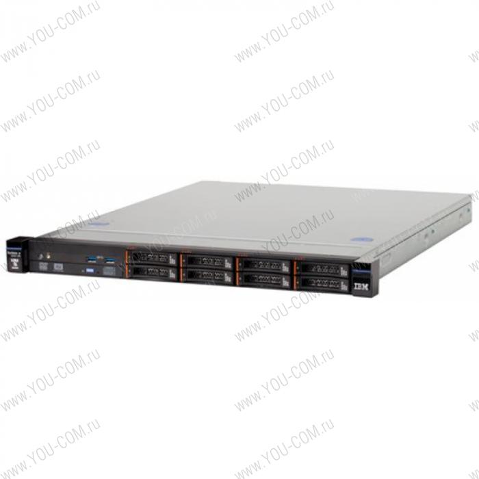 Lenovo TopSeller x3250 M5 Rack 1U,Xeon E3-1220v3 4C(3.1GHz/8MB/1600/80W),1x 4GB/1600MHz/1.35V UDIMM, noHDD 3.5" SS SATA(up4),C100 (RAID 0,1,10),noDVD,2xGbE,300W ps(замена 2583KDG)(an. 5458B2G)