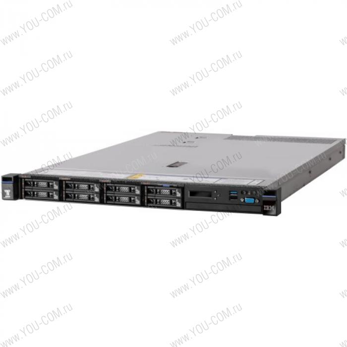 Lenovo TopSeller x3550 M5 Rack 1U,Xeon 6C E5-2620v3(2.4GHz/1866MHz/15MB/85W),1x8GB/2133MHz/1 .2V LP RDIMM,noHDD 2.5" SATA/SAS(upto8),MultiBur,SR M5210(1GBFlash, RAID 0,1,5,10,50),4xGbE,550W PS(upto2)