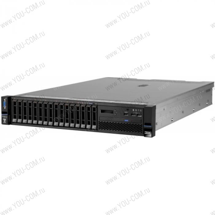 Lenovo TopSeller x3650 M5 Rack 2U,Xeon 8C E5-2630v3(2.4GHz/1866MHz/20MB/85W),1x8GB/2133MHz/1 .2V LP RDIMM,noHDD 2.5" SATA/SAS(upto8/16),MultiBur,SR M5210(1GBFlash,RAID0,1,5,10,50),4xGbE,550W PS(upto2)