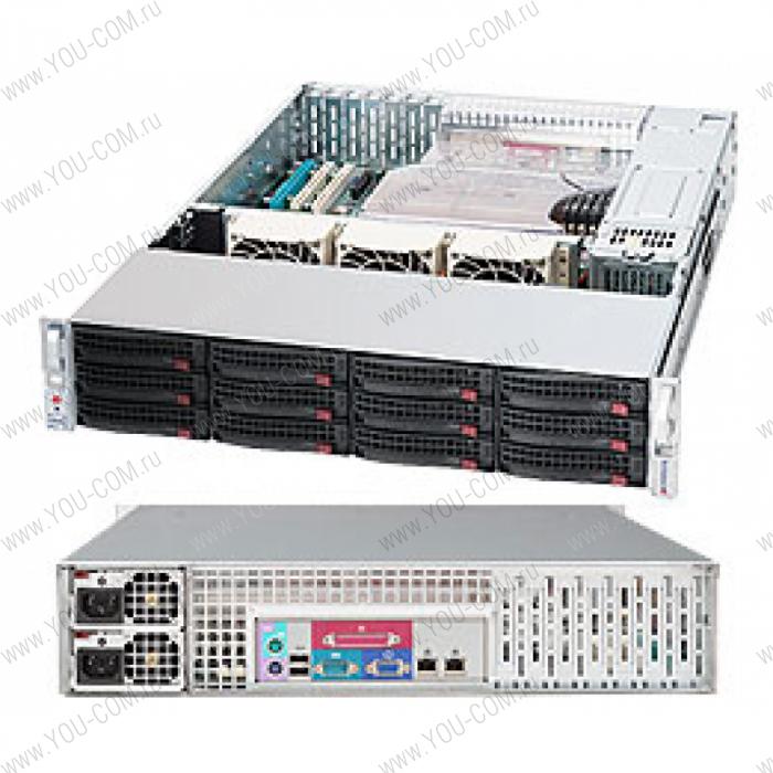 Supermicro SuperChassis 2U 826E16-R1200LPB/ no HDD(12)LFF/ 7xLP/ 2Rx1200W Gold(12" x 13", 13" x 13.68")E-ATX, ATX/ Expander Backplane(1xminiSAS SFF-8087)