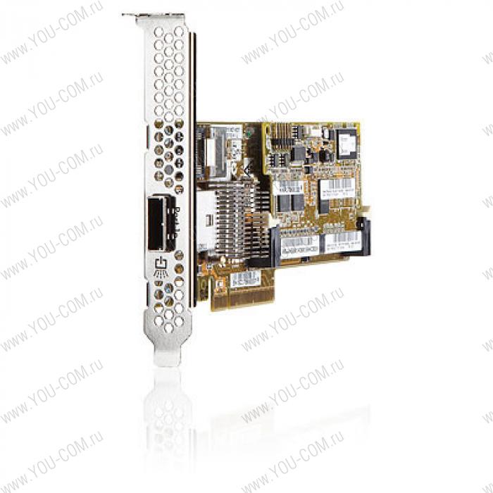 HP SAS Controller Smart Array P222/FBWC 512Mb/6Gb/1-port Int(SFF8087)&1-port Ext(SFF8088)x8wide/PCI-E 3.0/LP FF, incl. f/s brckts (req. 662963-B21 for LFF-DL160Gen8)