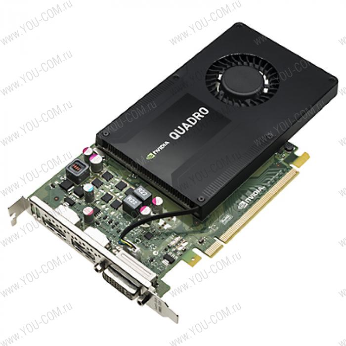 Graphics Card NVIDIA Quadro K2200, 4GB, 1xDual link DVI-I, 2хDisplayPort(1xDisplayPort-> DVI Adapter) PCI-E x16 (Z440, Z640, Z840)
