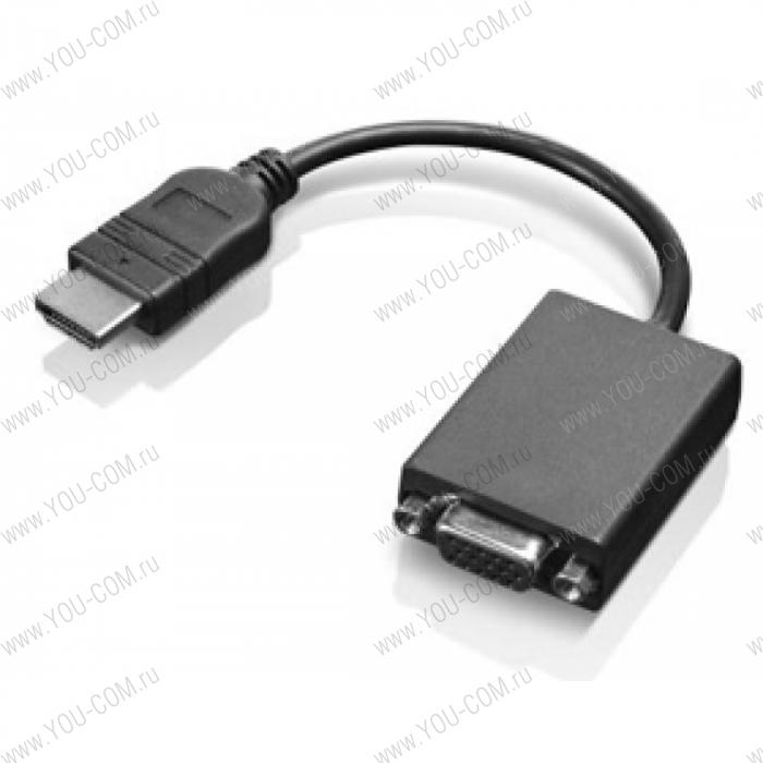 Переходник Lenovo HDMI to VGA Monitor Adapter ( M to F, maximum resolution supported is 1920 x 1080 at 60 Hz.)