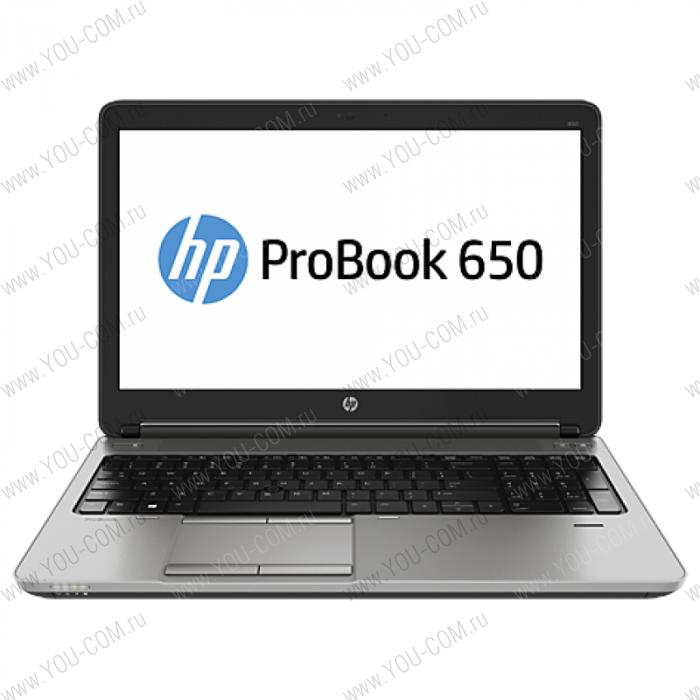 HP ProBook 650 Core i5-4210M  2.6GHz,15.6"" FHD LED AG Cam,4GB DDR3(1),500GB 7.2krpm,DVDRW,ATI.HD8750M 1Gb,WiFi,BT 4.0,6CLL,FPR,COM-port,2.5kg,1y,Win7Pro(64)+Win8.1Pro(64)