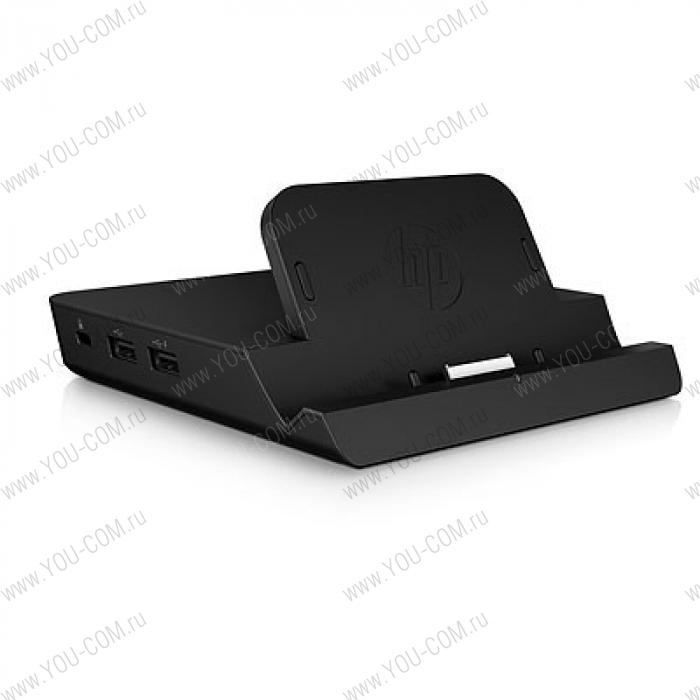 HP ElitePad Docking Station (3*USB 2.0/1*Power-USB 2.0/ 1*HDMI/1*VGA/1*RJ-45/1*Smart AC adapter/Combo stereo/headphone jack)