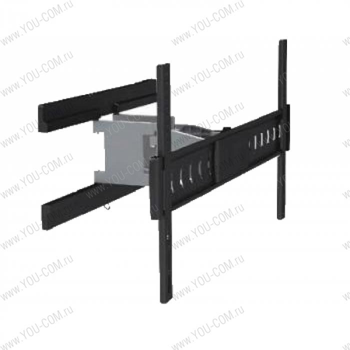 LPA16-464 AX Ультратонкий накл.-пов. кронштейн для телевизоров с диагональю 32-60', макс. нагрузка 30 кг. Вынос до 272 мм. Угол наклона до +15 град. и поворота до +45 град. Max VESA 600x400