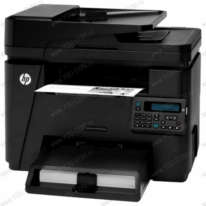 HP LaserJet Pro M225RDN (p/c/s/f, A4, 1200dpi, 25ppm, 128 Mb, 1 tray 250, ADF 35 sheets, USB/LAN, Flatbed, black, Cartridge 2200 pages in box, 3y warr. Repl. CE538A)