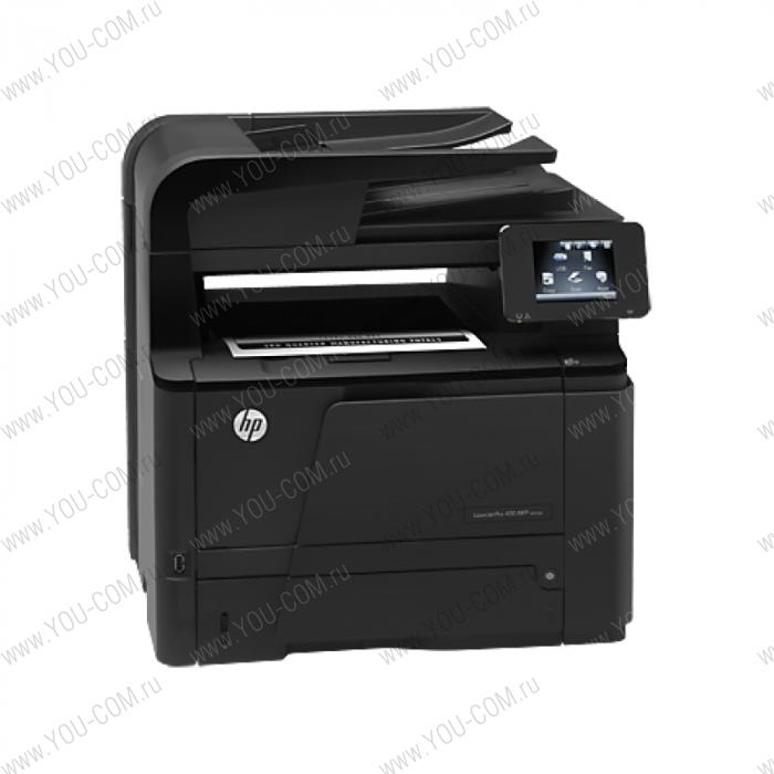 HP LaserJet Pro 400 MFP M425dn RU (p/c/s/f, A4, 1200dpi, 33ppm, 256Mb, Duplex,2 trays 50+250, ADF 50 sheets, USB2.0+Walk-Up/GigEth, Flatbed, ePrint, AirPrint, Smart Inst, 3y warr, Cartridge 6900 page