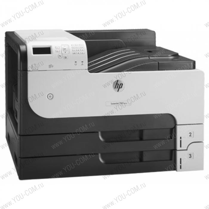 Принтер HP LaserJet Enterprise 700 M712dn (A3, 1200dpi, 40ppm, 512Mb, 3trays 250+250+100, USB2.0/extUSBx2/GigEth/HIP/ePrint, repl. Q7543A, Q7545A)