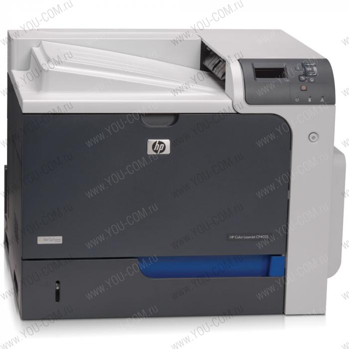 Принтер HP Color LaserJet Enterprise CP4025n Printer (A4, 1200dpi, 35(35)ppm, ImageRET 3600, 512Mb, 2trays 500+100, USB/LAN/EIO, 1y warr, replace CB503A)