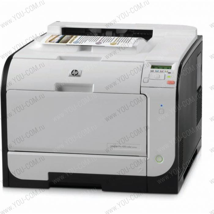 HP LaserJet Pro 400 color M451nw  (A4,600x600dpi,20(20)ppm,ImageREt3600,128Mb,2trays 50+250,USB/LAN/Wi-Fi,Postscript3, 1y warr, 4Cartriges1400pages &USB cable 1m in box, replace CB494A)
