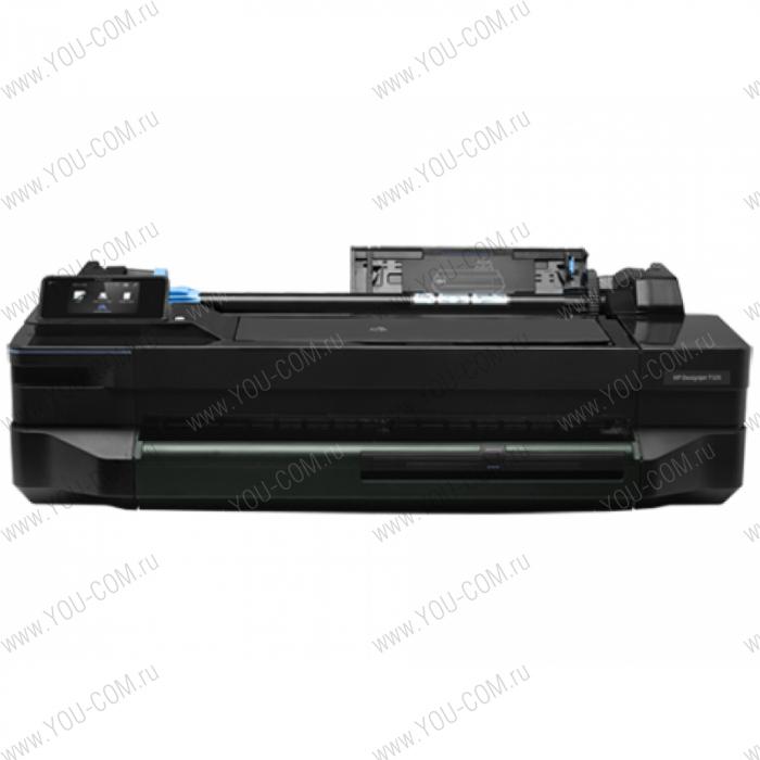 Широкоформатный принтер HP Designjet T120 ePrinter (24",4color,1200x1200dpi,256Mb, 70spp(A1 drawing mode),USB/LAN/Wi-Fi,rollfeed,sheetfeed, tray50(A3/A4), autocutter,PCL3GUI, 1y warr, replace CQ532A,CQ533A,C7791C,C7791H)
