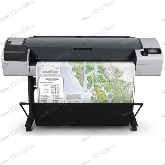 Широкоформатный Принтер HP Designjet T795 ePrinter (44",2400x1200dpi,16Gb(virtual),USB/USB ext/LAN/EIO), stand, sheetfeed, rollfeed,autocutter,TouchScreen, 6 cartr., 1y, repl. CH539A)