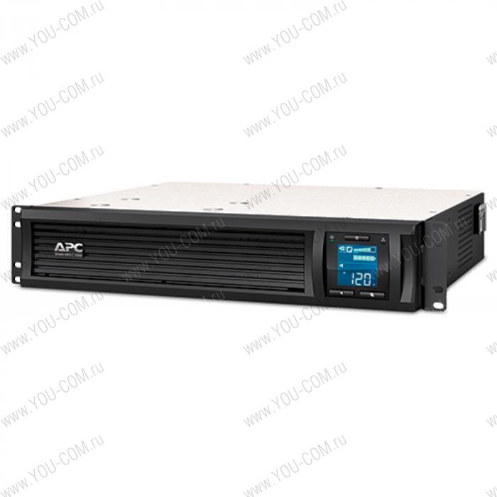 Источник бесперебойного питания APC Smart-UPS C 1000VA/600W, 2U RackMount, 230V, Line-Interactive, LCD (REP.SC1000I), 1 year warranty