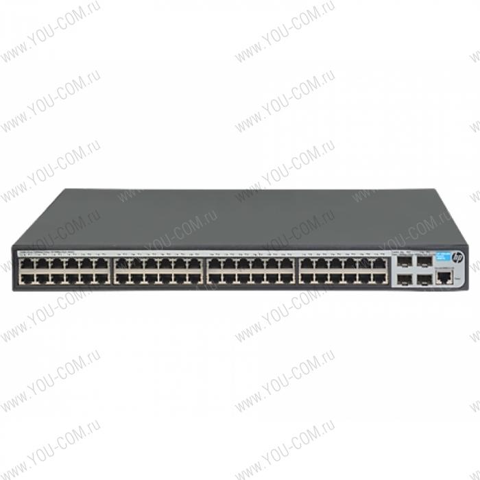 HPE  1920 48G Switch (48x10/100/1000 RJ-45 + 4xSFP, Web-managed, static routing, 19') (repl. for JE009A)