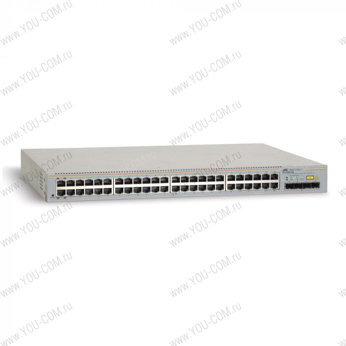Коммутатор Allied Telesis 48 port 10/100/1000TX WebSmart switch with 4 SFP bays