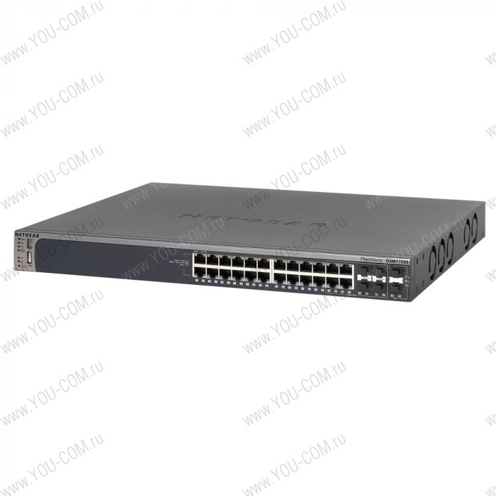 NETGEAR Managed L3 switch with CLI, 24GE+4SFP(Combo)+2xSFP+(10G) ports and 2 slots for 10GE modules, stackable (GSM7328Sv2)