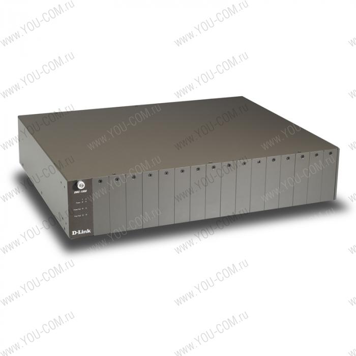 Шасси для медиаконвертеров D-Link DMC-1000/A3A, PROJ Chassis for Media Converter with 16 slots.Hot-swappable, Power isolation, Optional Redundant Power Supply.Manual + Power Cord included.