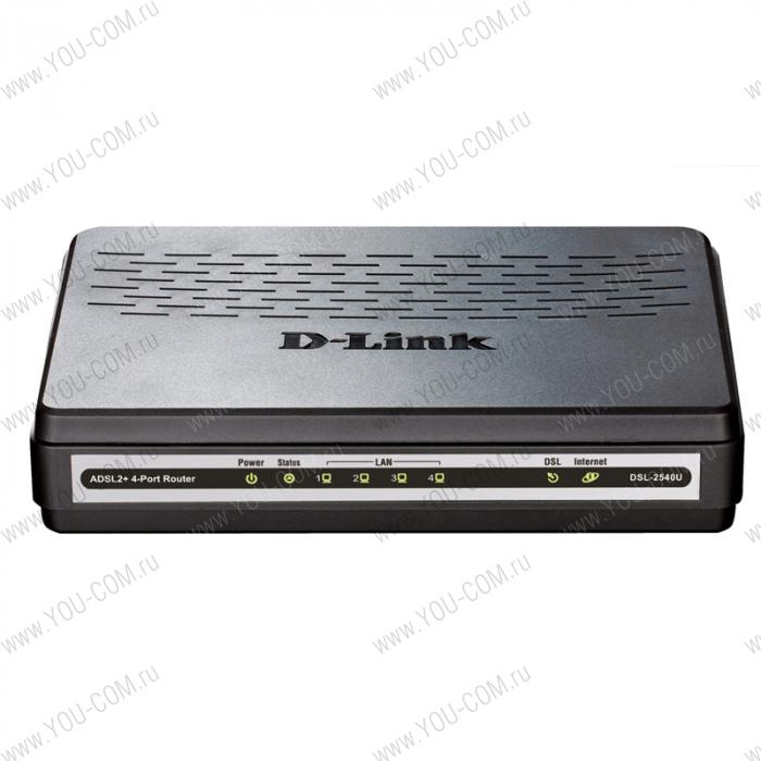D-Link DSL-2540U/BA/T1D, AnnexA Ethernet ADSL/ADSL2/ADSL2+ Router