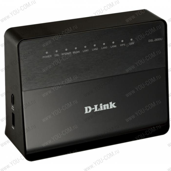 Модем D-Link DSL-2650U/RA/U1A, ADSL/Ethernet/3g Router with Wireless N 150